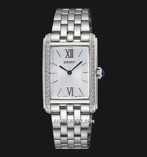 Seiko Ladies SWR091P1 Discover More Silver Dial Stainless Steel Strap