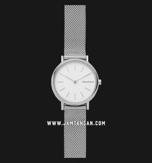 Skagen Signatur SKW2692 Ladies White Dial Silver Mesh Strap