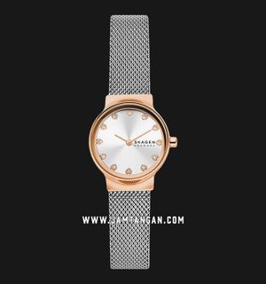 Skagen Freja Lille SKW3025 Ladies Silver Dial Mesh Strap