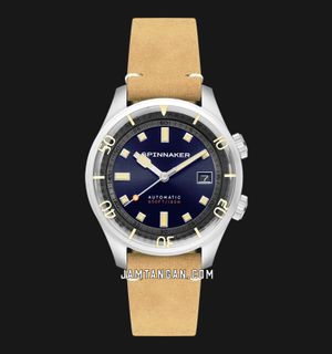 Spinnaker Bradner SP-5062-05 Men Automatic Tidal Blue Dial Brown Leather Strap