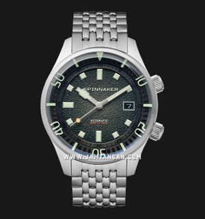 Spinnaker Bradner SP-5062-33 Men Emerald Green Dial Stainless Steel Strap