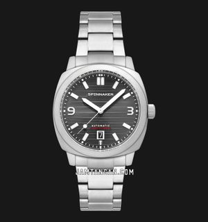 Spinnaker Hull SP-5073-11 Riviera Men Smoke Grey Dial Stainless Steel Strap