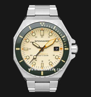 Spinnaker Dumas SP-5081-CC Sahara  Beige Dial Stainless Steel Strap
