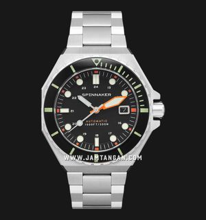 Spinnaker Dumas SP-5081-FF Automatic Classic Black Dial Stainless Steel Strap