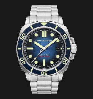 Spinnaker Hull Diver SP-5088-22 Automatic Liberty Blue Dial Stainless Steel Strap