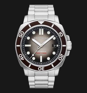 Spinnaker Hull Diver SP-5088-44 Automatic Harvest Brown Dial Stainless Steel Strap
