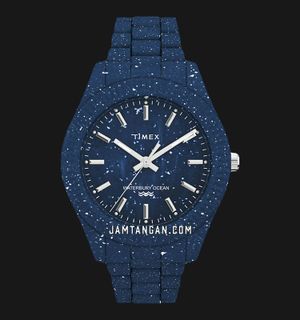 Timex Timex Legacy Ocean TW2V37400 Waste More Time Blue Dial Blue Plastic Strap