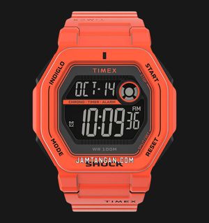 Timex Command Encounter TW2V60000 Digital Dial Orange Resin Strap