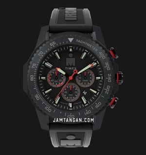 Timex Ironman TW2W55400 Adrenaline Chronograph Black Dial Black Polyurethane Strap