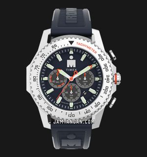 Timex Ironman TW2W55500 Adrenaline Chronograph Blue Navy Dial Blue Navy Resin Strap