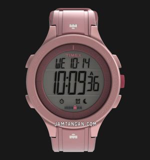 Timex Ironman TW5M62400 T200 Digital Dial Pink Rubber Strap