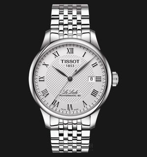 Tissot T-Classic T006.407.11.033.00 Le Locle Powermatic 80 Silver Pattern Dial Stainless Steel Strap