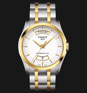 Tissot Couturier Powermatic 80 39mm T-Classic T035.407.22.011.01 White Dial Stainless Steel Strap