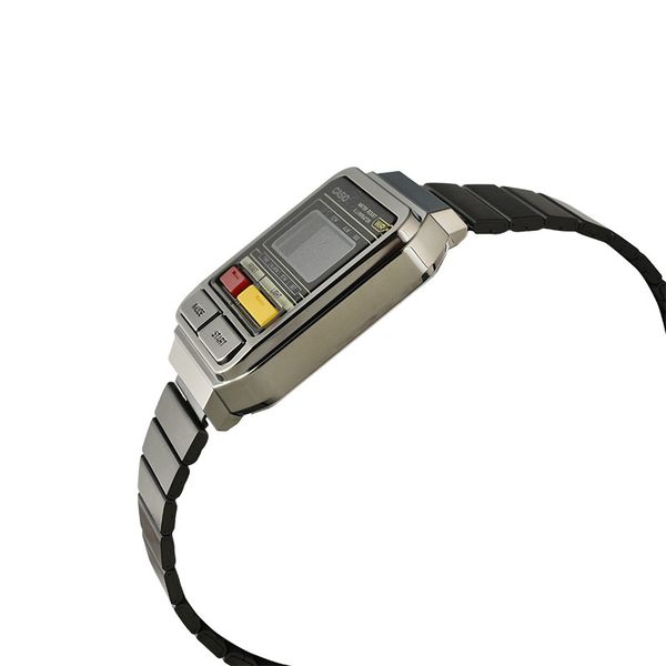 Casio General A120WEGG-1BDF ’80s-style Digital Dial Gunmetal Stainless Steel Band