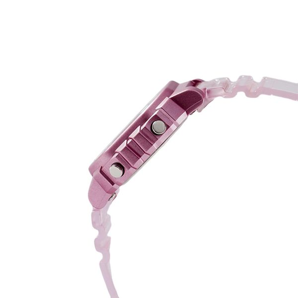 Casio General LA-20WHS-4ADF Digital Dial Pink Transparent Resin Band