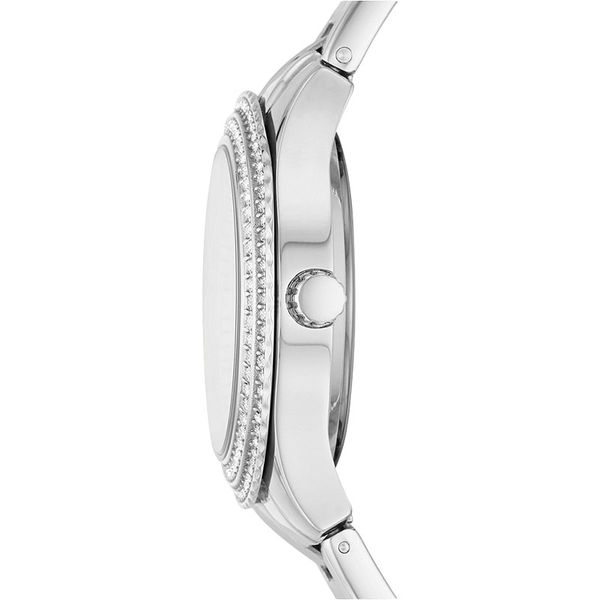 Fossil Stella ES5139 Ladies Purple Mother Of Pearl Dial Stainless Steel Strap