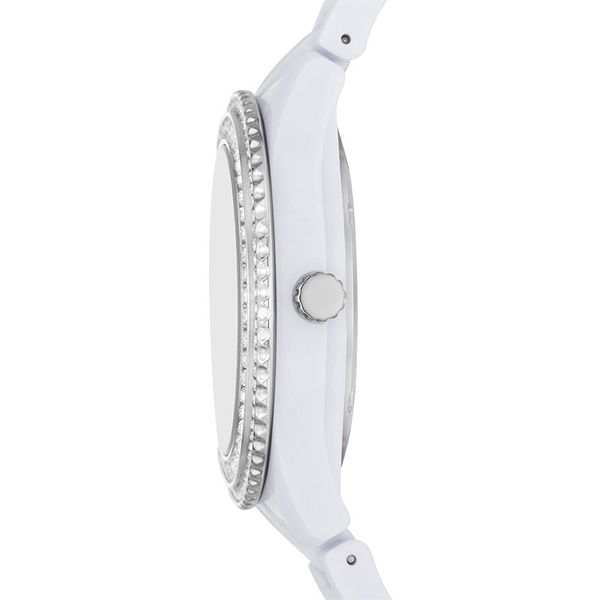 Fossil Stella ES5151 Ladies White Dial White Castor Oil Strap