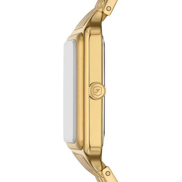 Fossil Raquel ES5341 Ladies Green Dial Gold Stainless Steel Strap