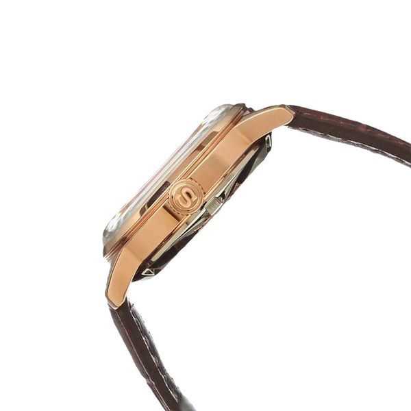 Seiko Presage SRP852J1 Automatic Bellini Cocktail Ladies Series Silver Dial Brown Leather Strap
