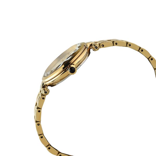 Seiko Ladies SRZ554P1 Discover More Light Champagne Dial Gold Stainless Steel Strap