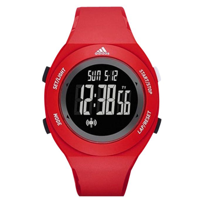 Adidas ADP3209 Yur Basic Digital Watch Red Polyurethane Strap