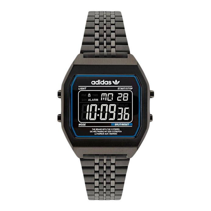 Adidas AOST22073 Digital Dial Black Stainless Steel Strap