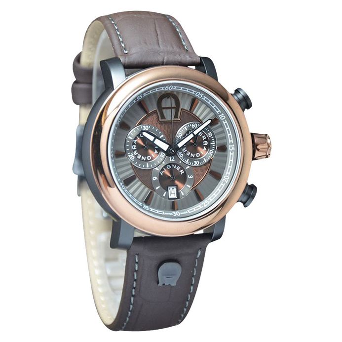 Aigner Bari Watch Price Aigner Bari Chrono A37520 Brown Leather