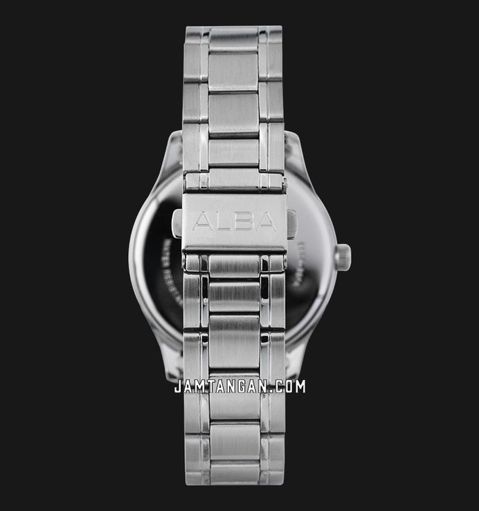 Alba Prestige AJ6153X1 Men Grey Brown Dial Stainless Steel Strap