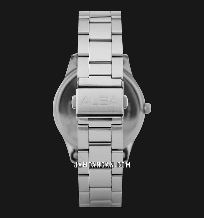 Alba Prestige AJ6157X1 Men Silver White Dial Stainless Steel Strap