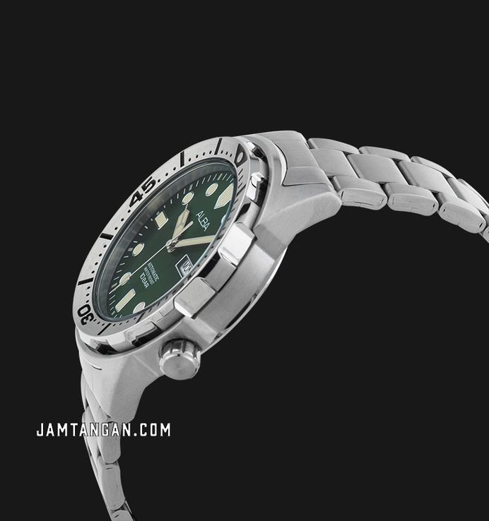Alba Mechanical AL4371X1 Men Green Dial Stainless Steel Strap