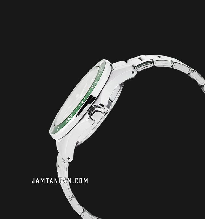 Alba Mechanical AL4449X1 Automatic Men Green Patterned Dial Stainless Steel Strap