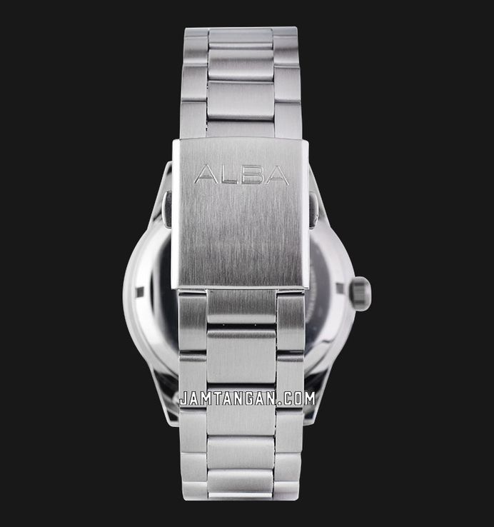 Alba Mechanical AL4595X1 Automatic Men Black Dial Stainless Steel Strap