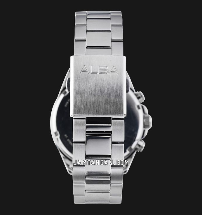 Alba Active AM3943X1 Men Chronograph Black Dial Stainless Steel Strap