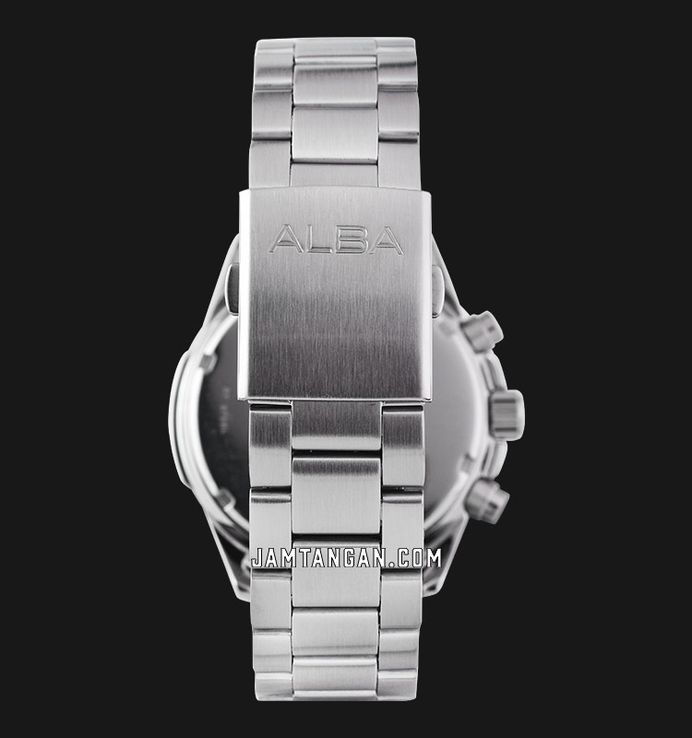 Alba Active AM3963X1 Chronograph Men Black Dial Stainless Steel Strap