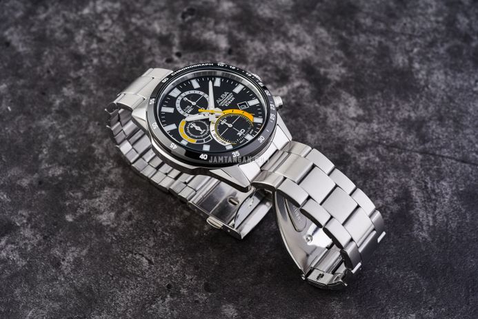 Alba Active AM3963X1 Chronograph Men Black Dial Stainless Steel Strap