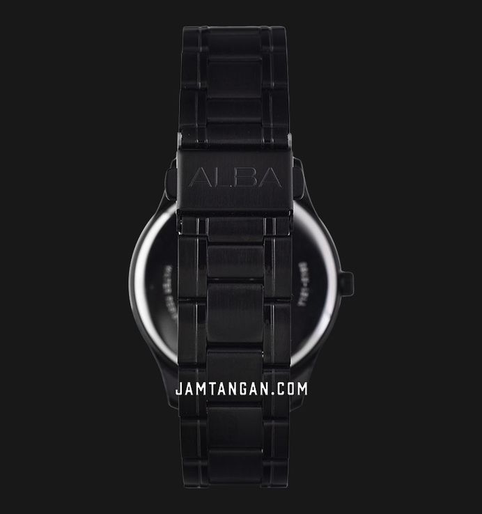 Alba Prestige ARX005X1 Men Black Dial Black Stainless Steel Strap