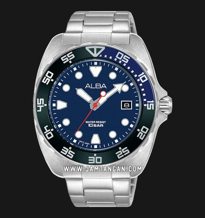 Alba AS9M91X1 Men Batman Blue Dial Stainless Steel Strap