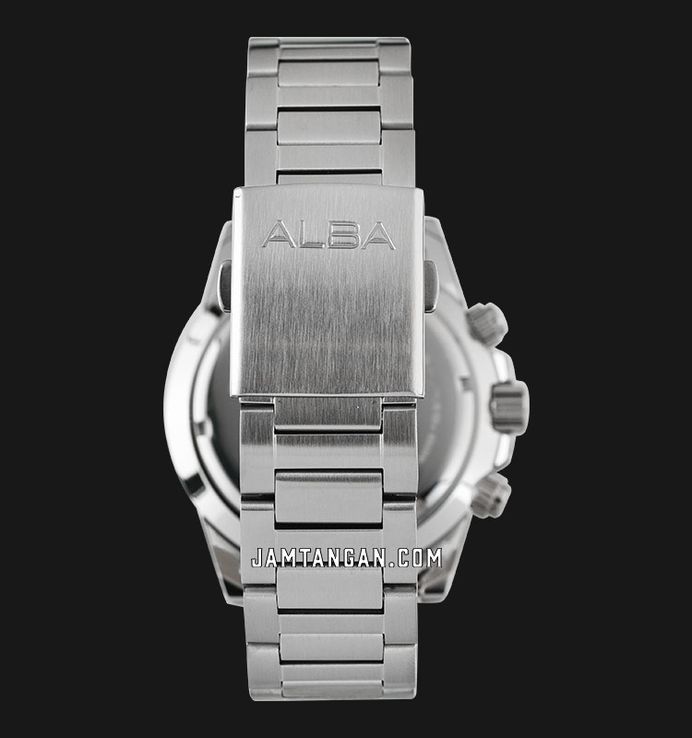 Alba Active AT3J35X1 Men Chronograph Black Dial Stainless Steel Strap