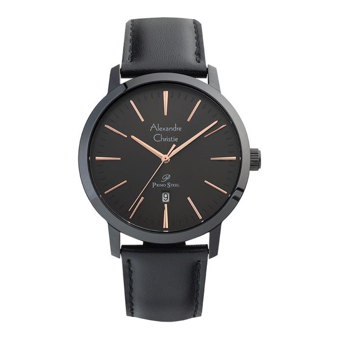 Alexandre Christie Primo Steel AC 1028 MD LIPBARG Men Black Dial