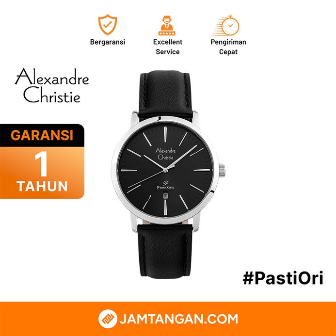 Alexandre Christie Primo Steel AC 1028 MD LSSBA Men Black Dial