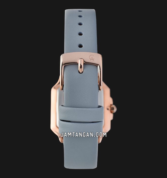 Alexandre Christie Passion AC 2B32 LH LRGSLGR Ladies Silver Dial Grey Leather Strap