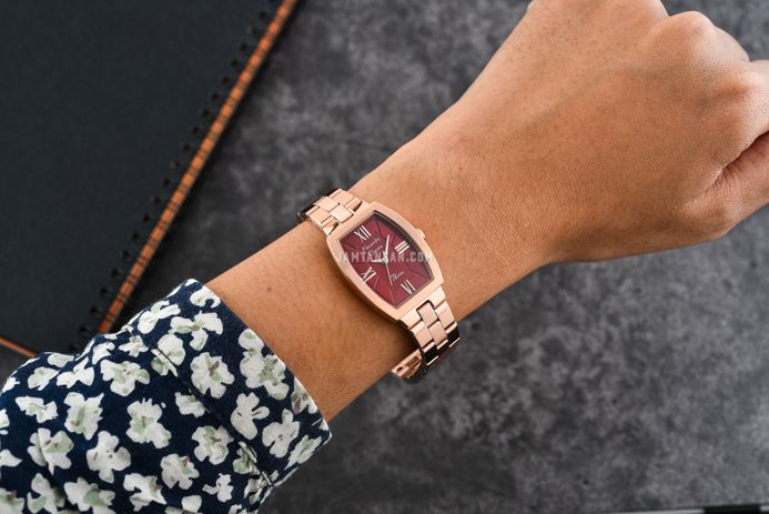 Alexandre Christie Passion AC 2B59 LH BRGRE Ladies Red Dial Rose