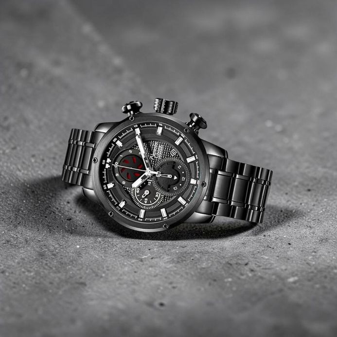 ガッチマン Alexandre Christie Chronograph AC 6239 MC BIPBARE Men Black Dial