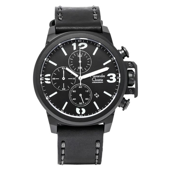 Alexandre Christie Chronograph AC 6280 MC LIPBASL Men Black Dial