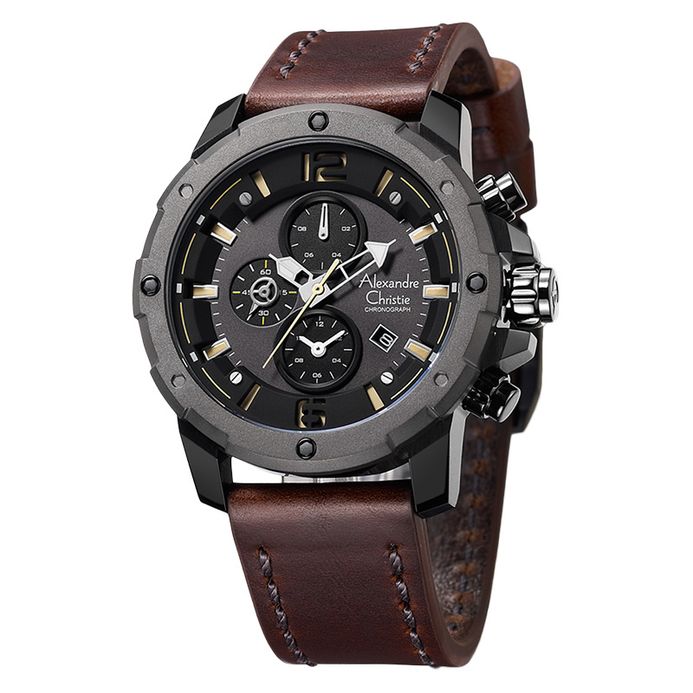 Alexandre Christie Chronograph AC 6410 MC LEPBABO Men Black Dial