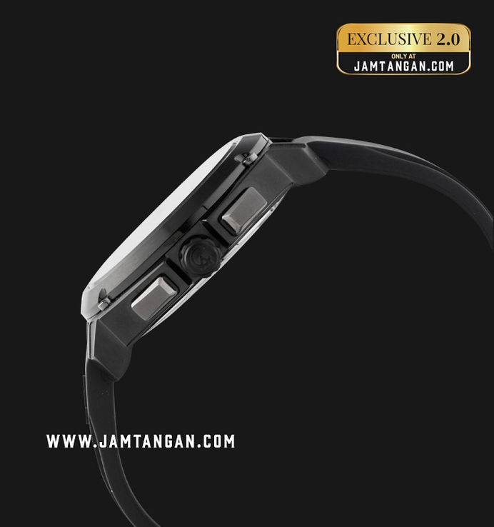 Alexandre Christie Chronograph AC 6612 MC REPBAGR Men Black Rubber Strap Exclusive at Jamtangan.com