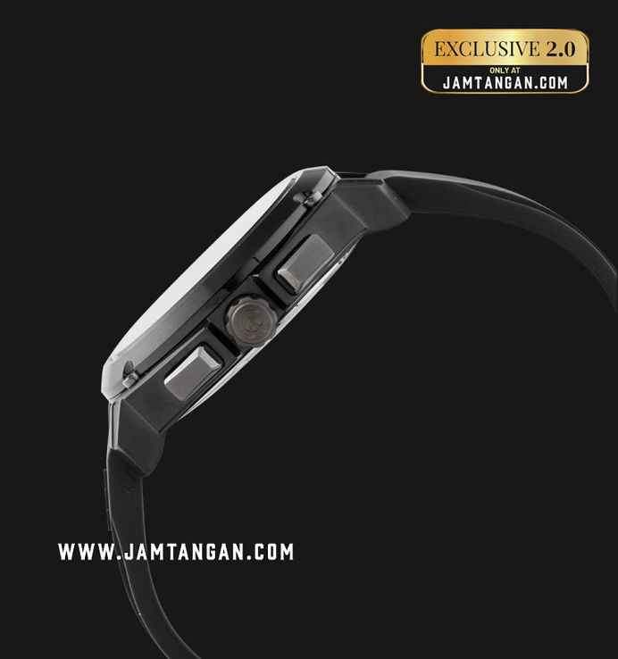 Alexandre Christie Chronograph AC 6612 MC REPBARE Men Black Rubber Strap Exclusive at Jamtangan.com