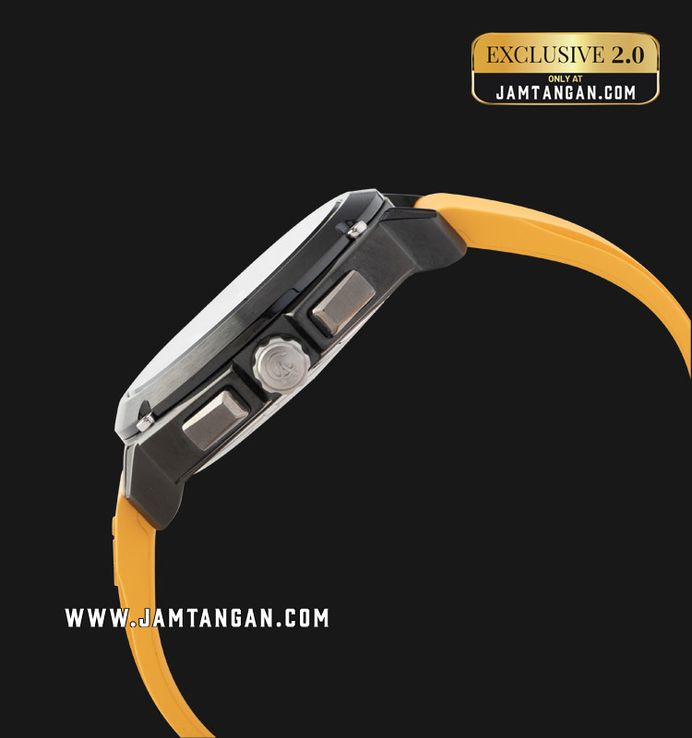 Alexandre Christie Chronograph AC 6612 MC RTBBAYL Men Yellow Rubber Strap Exclusive at Jamtangan.com