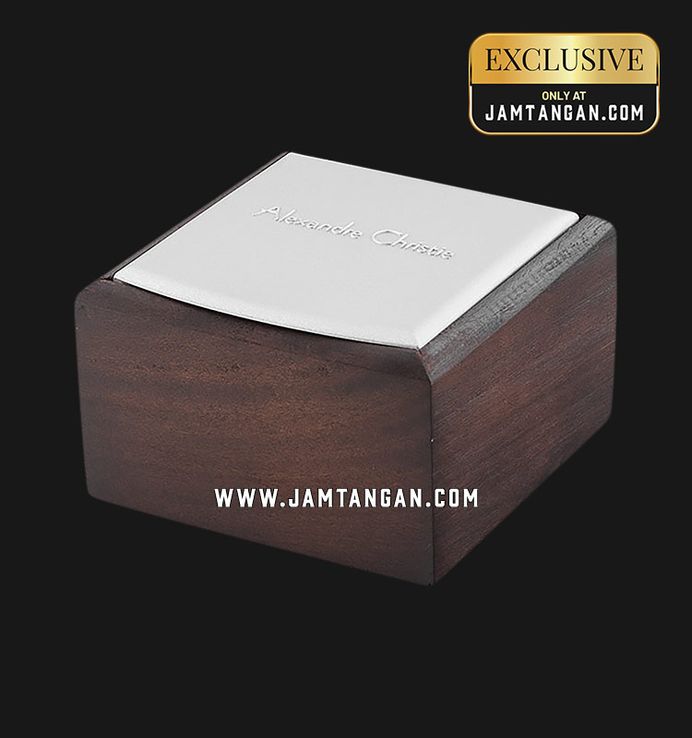 Alexandre Christie Chronograph AC 6614 MC RBRBARG Men Black Rubber Strap Exclusive at Jamtangan.com