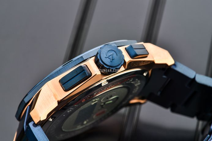 Alexandre Christie Chronograph AC 6632 MC BURBU Men Blue Dial Blue Stainless Steel Strap